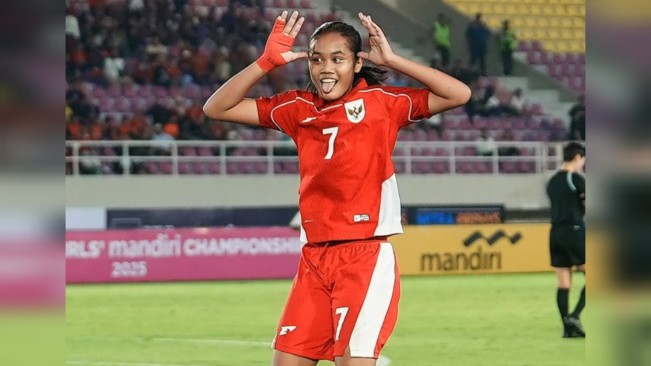 Selebrasi pemain Timnas Putri Indonesia U-16. [Instagram]